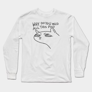 Poo Cat Long Sleeve T-Shirt